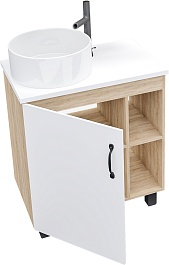 Grossman Мебель для ванной Флай 70 GR-3013 дуб сонома/белая – фотография-5